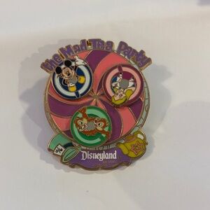 Disney Mad Tea Party Collectible Pin - Pink, Green, Gold
